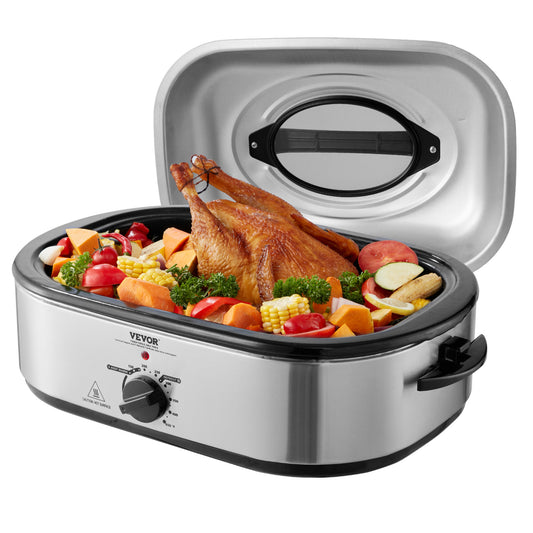 VEVOR Electric Roaster Oven 22 Qt Self Basting Lid 1450W