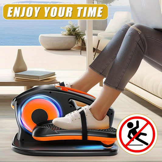 4pcs Ellipse Leg Exerciser Pedal Straps - Non-Slip Under Desk Foot Straps with Adjustable Metal Buckles, Ergonomic Design for Home Office Workstation Fitness, Seniors & Adults
