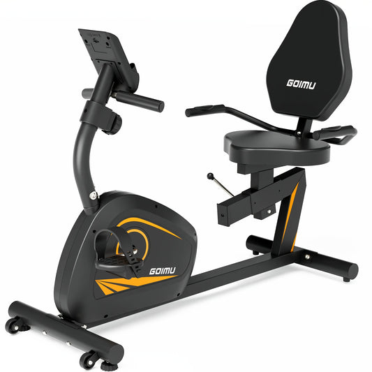 Mitonos Heavy Duty Recumbent Bike With Backrest Friction