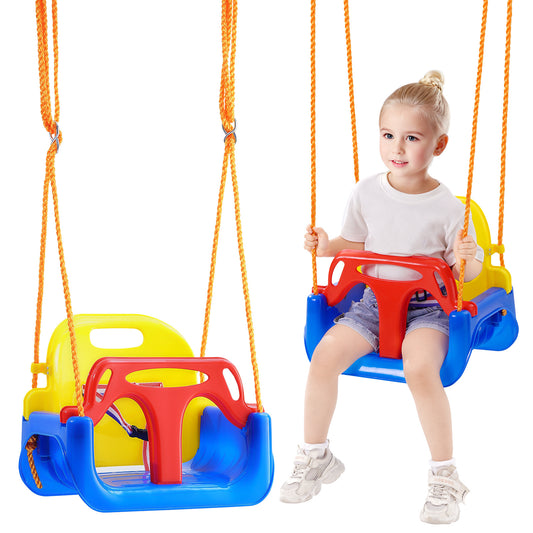 VEVOR 3 In 1 Toddler Swing Seat With Adjustable Ropes