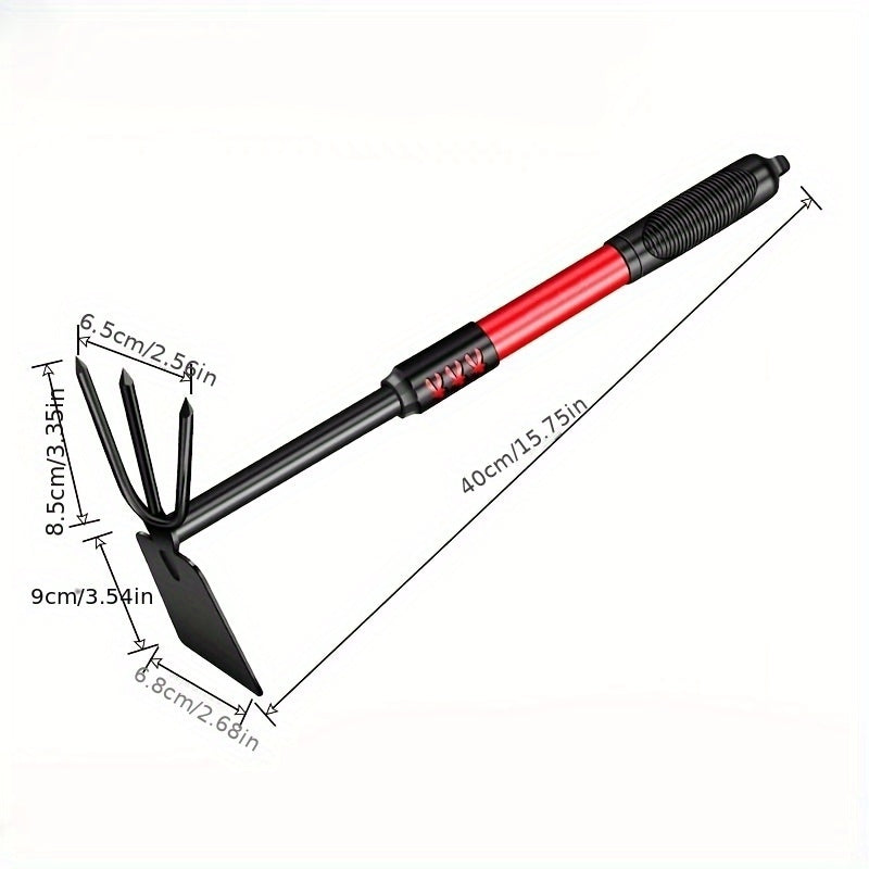 4Pcs Gardening Tool Set Shovel And Five Tine Rake For Succulent Soil Loosening