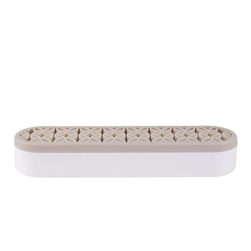 Silicone Nail And Makeup Brush Display Stand Storage Rack Organizer