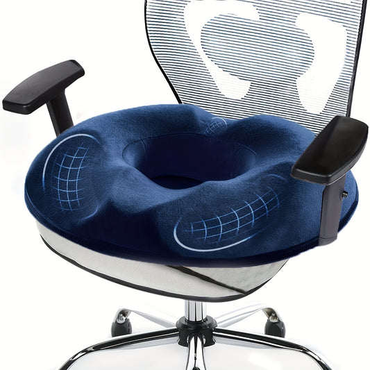 1pc Orthopedic Memory Foam Donut Pillow Coccyx Seat Cushion Hemorrhoid Cushion Tailbone Cushion for Pregnant Butt Cushion Hip Push Up Yoga Pillow Car Office School Chair Seat Pad