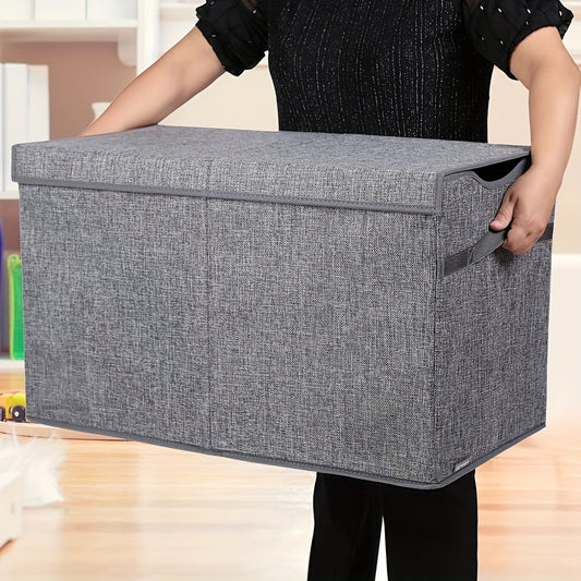 31.7gal Extra Large Toy Box Chest With Lid, Collapsible Sturdy Toy Storage Organizer Boxes Bins Baskets For Kids, Boys, Girls, Nursery, Playroom