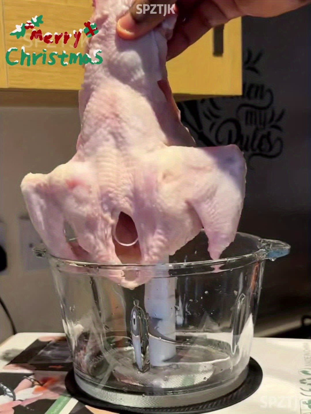 Stainless Steel Electric Food Chopper Meat Grinder With 2 Bowls 2 Blades