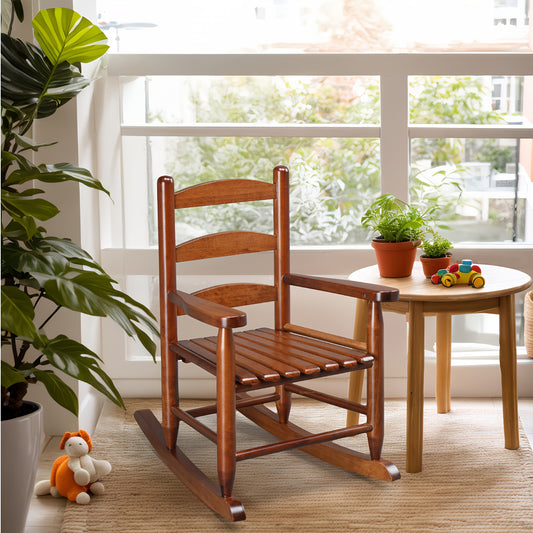 Kids Rocking Chair For 3 To 6 Years Solid Wood Teak Rocker