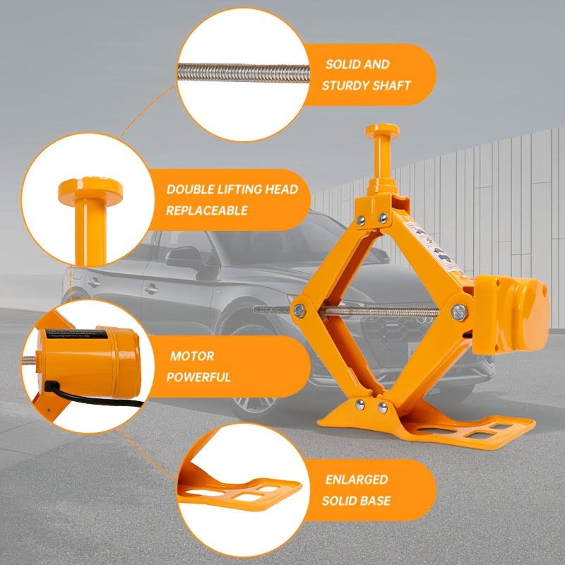 3 Ton Electric Scissor Jack 12V Lifting Floor Jack For SUV Tire Change