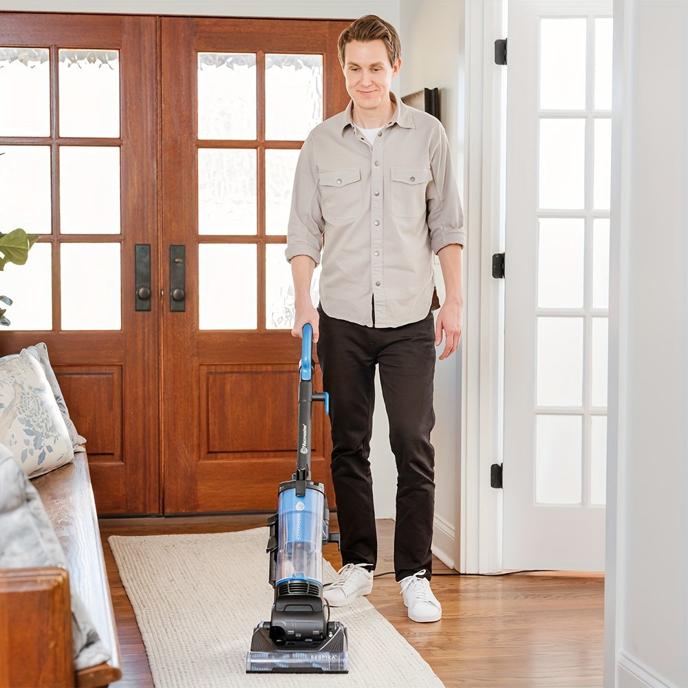 Bagless Upright Vacuum Cleaner With Large Dust Cup Capacity, Efficient Cyclone Filtration System & 17ft Cord For Carpet, Hard Floor And Pet Hair