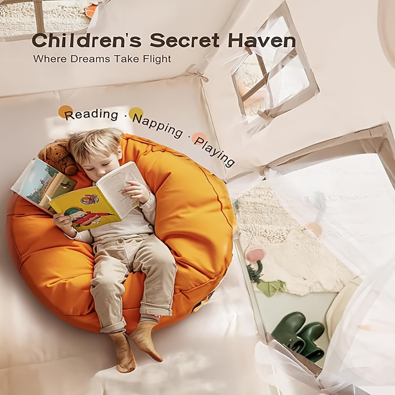 Checkered Play Tent With Window For Kids Indoor Outdoor Princess Castle