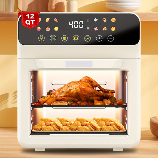 Smart Air Fryer Oven 12 Quart 12in1 With Presets And Light