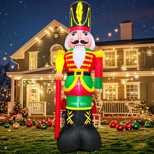 12 Foot Christmas Inflatable Nutcracker Soldier Decor