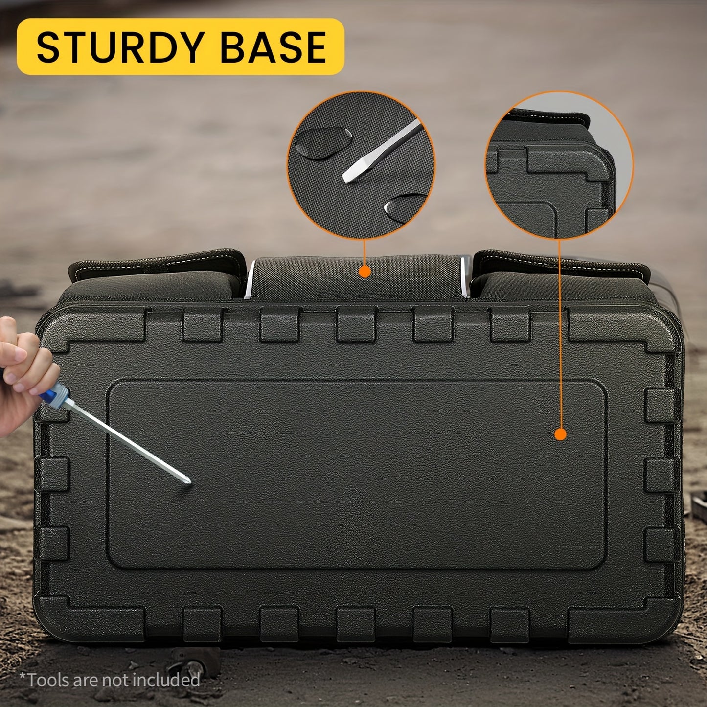 WinHunt Heavy Duty Tool Bag With Wide Mouth And Adjustable Shoulder Strap