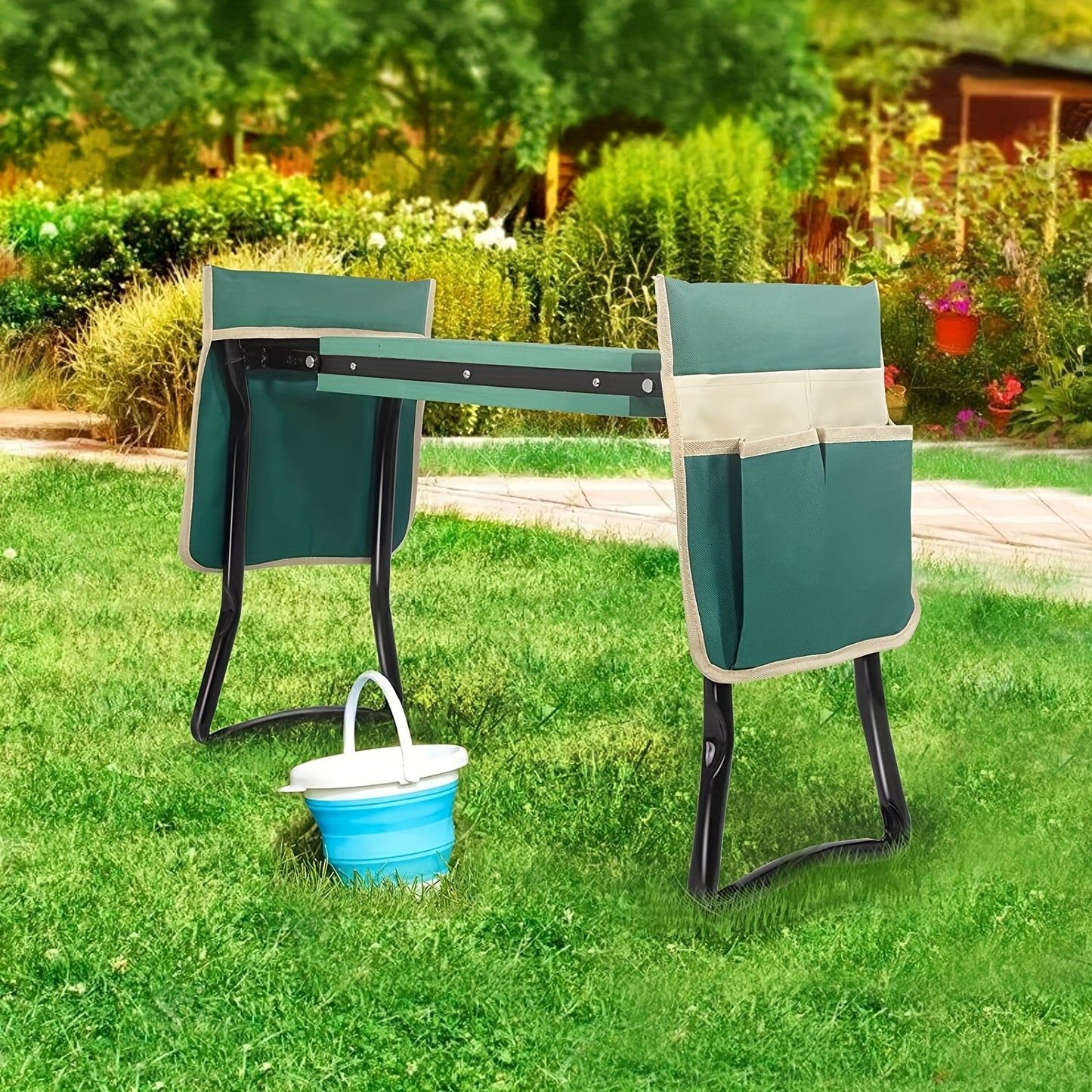 Uten Upgraded Foldable Garden Kneeler And Seat With Thick Soft Kneeling Pad
