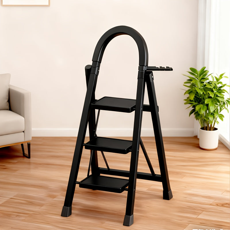 Five Step Portable Folding Ladder With Non Slip Steps Lightweight For Home Use