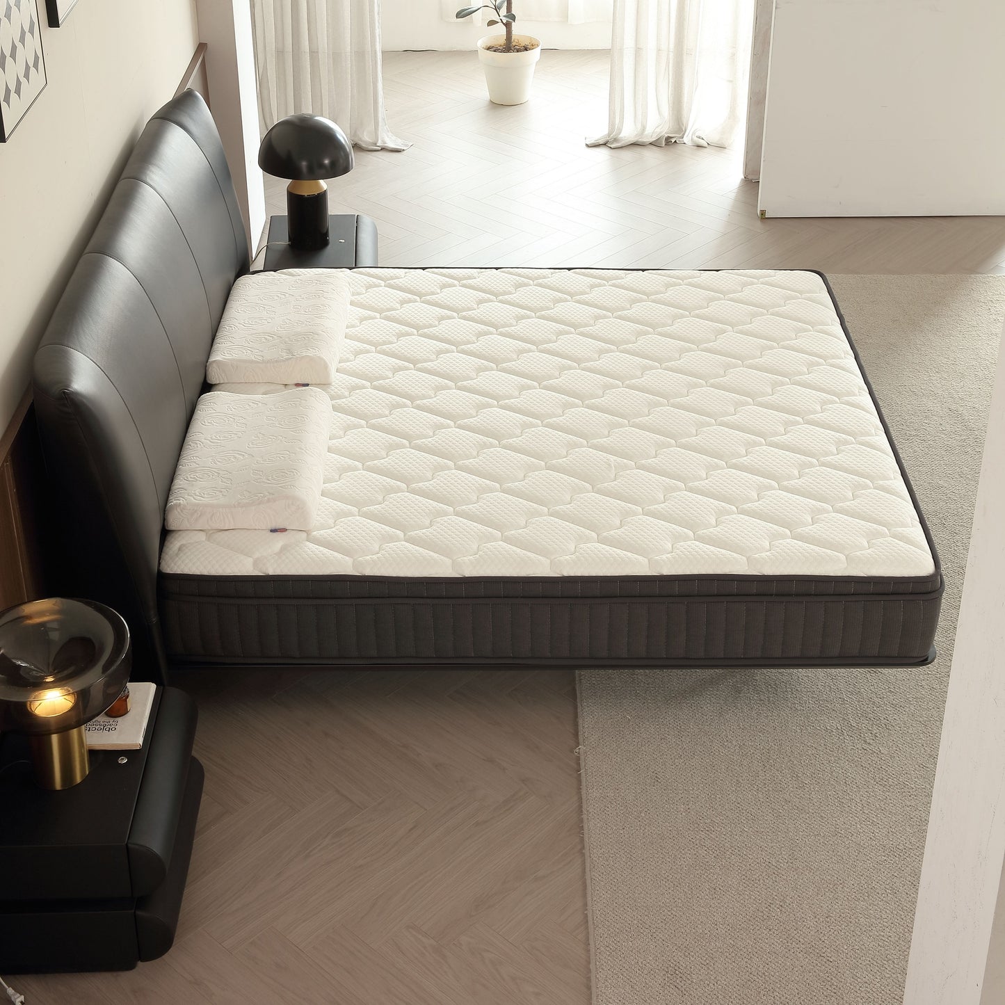 Hybrid Memory Foam Mattress Pocket Springs Edge Support