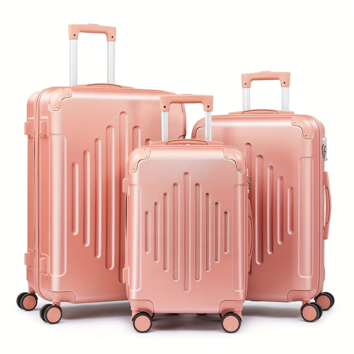[20-28" ABS Luggage] Airline Approved Lightweight 20/24/28 Inch Carry-On Luggage | ABS Hardshell, TSA Lock & Silent Spinner Wheels