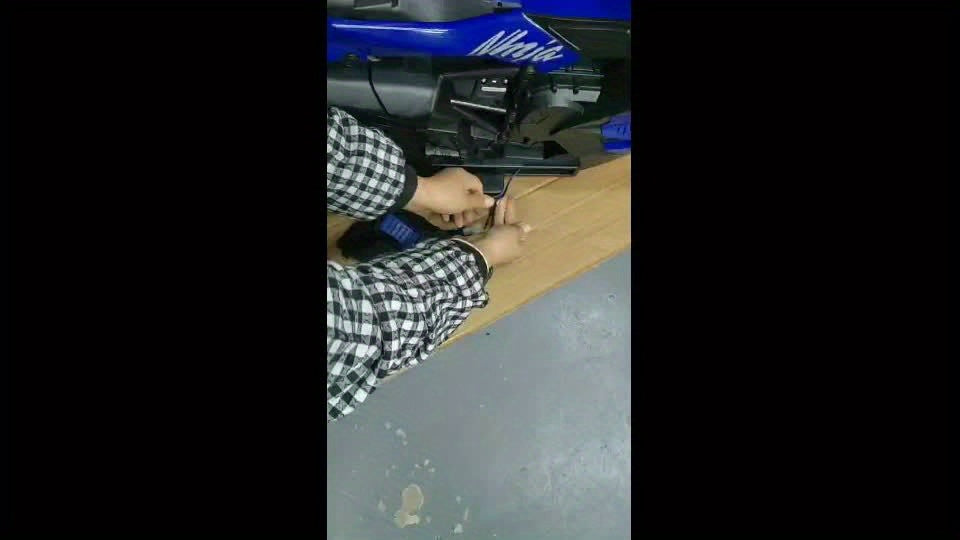 12V Blue Kids Motorcycle Ride On Toy With Music And Lights