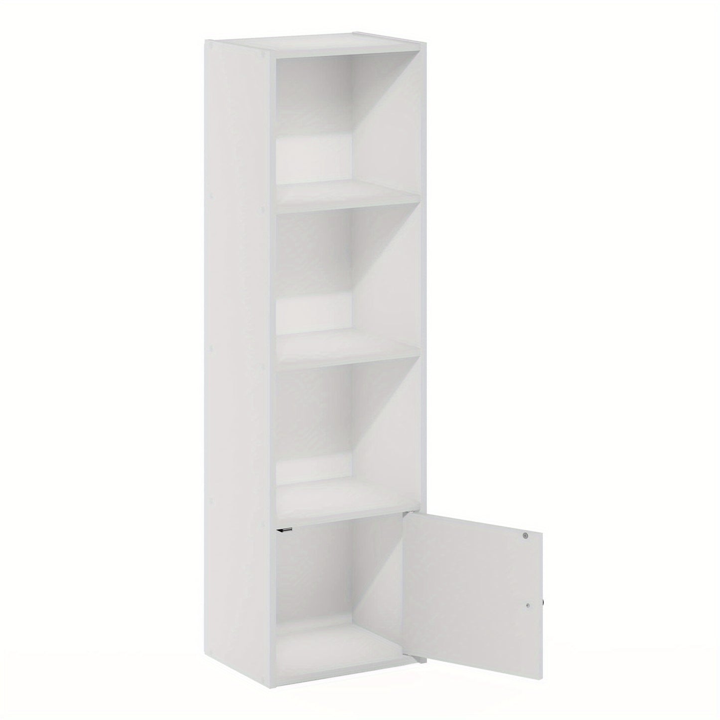 1 Door Shelf Bookcase with Modern Storage Cabinet, Space-Saving Home Organizer
