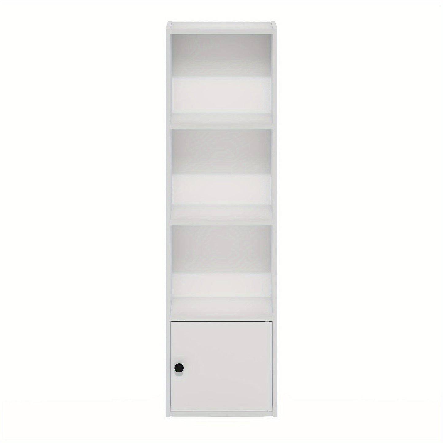 1 Door Shelf Bookcase with Modern Storage Cabinet, Space-Saving Home Organizer