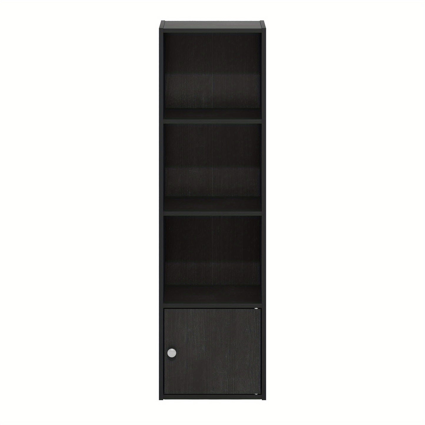 1 Door Shelf Bookcase with Modern Storage Cabinet, Space-Saving Home Organizer