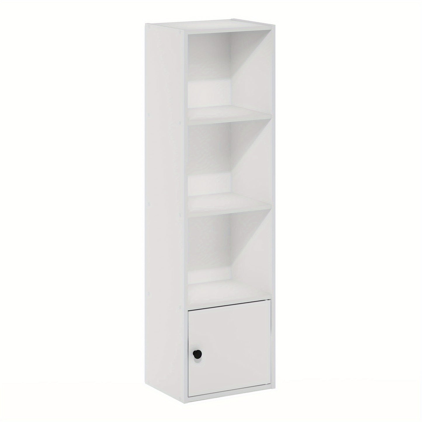 1 Door Shelf Bookcase with Modern Storage Cabinet, Space-Saving Home Organizer