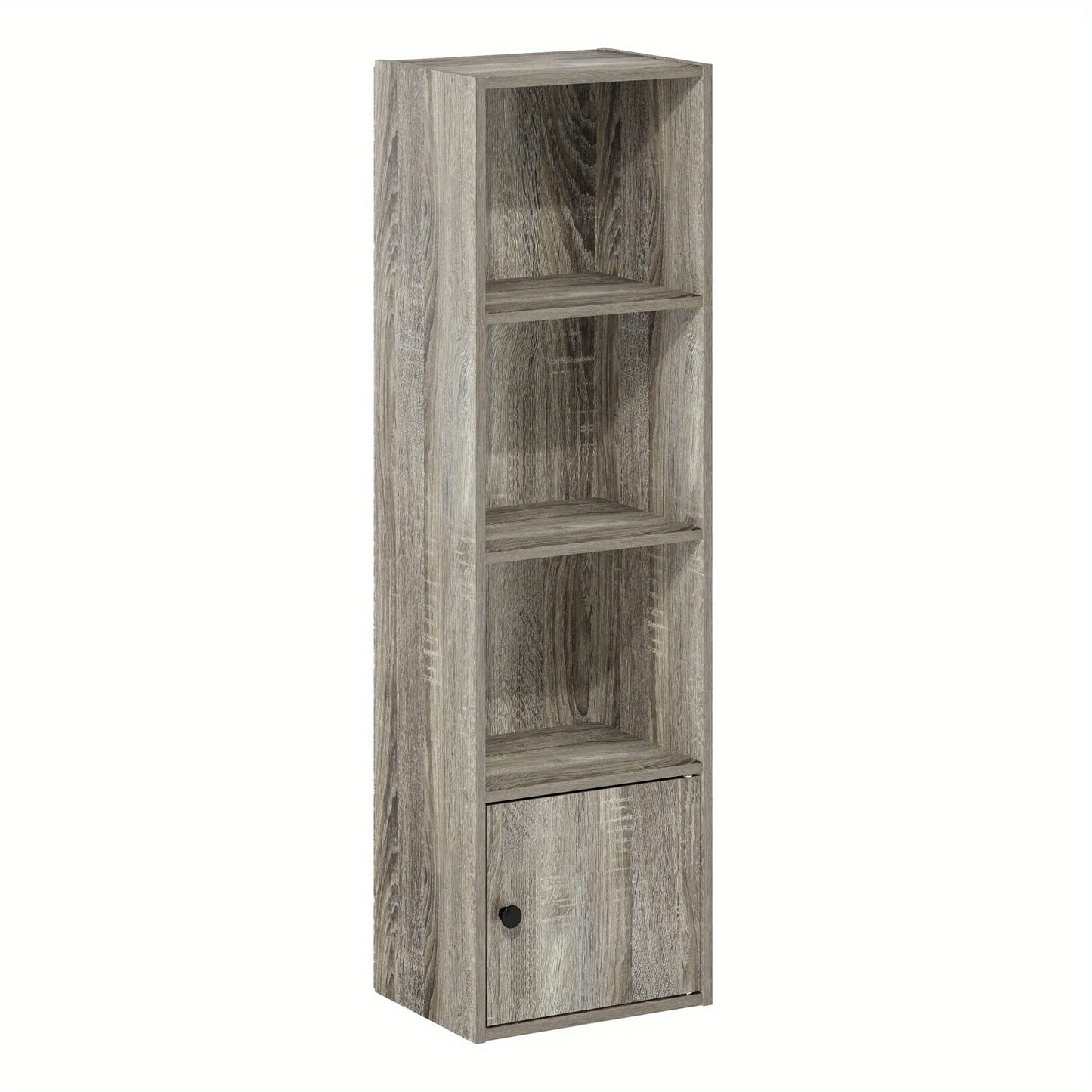 1 Door Shelf Bookcase with Modern Storage Cabinet, Space-Saving Home Organizer