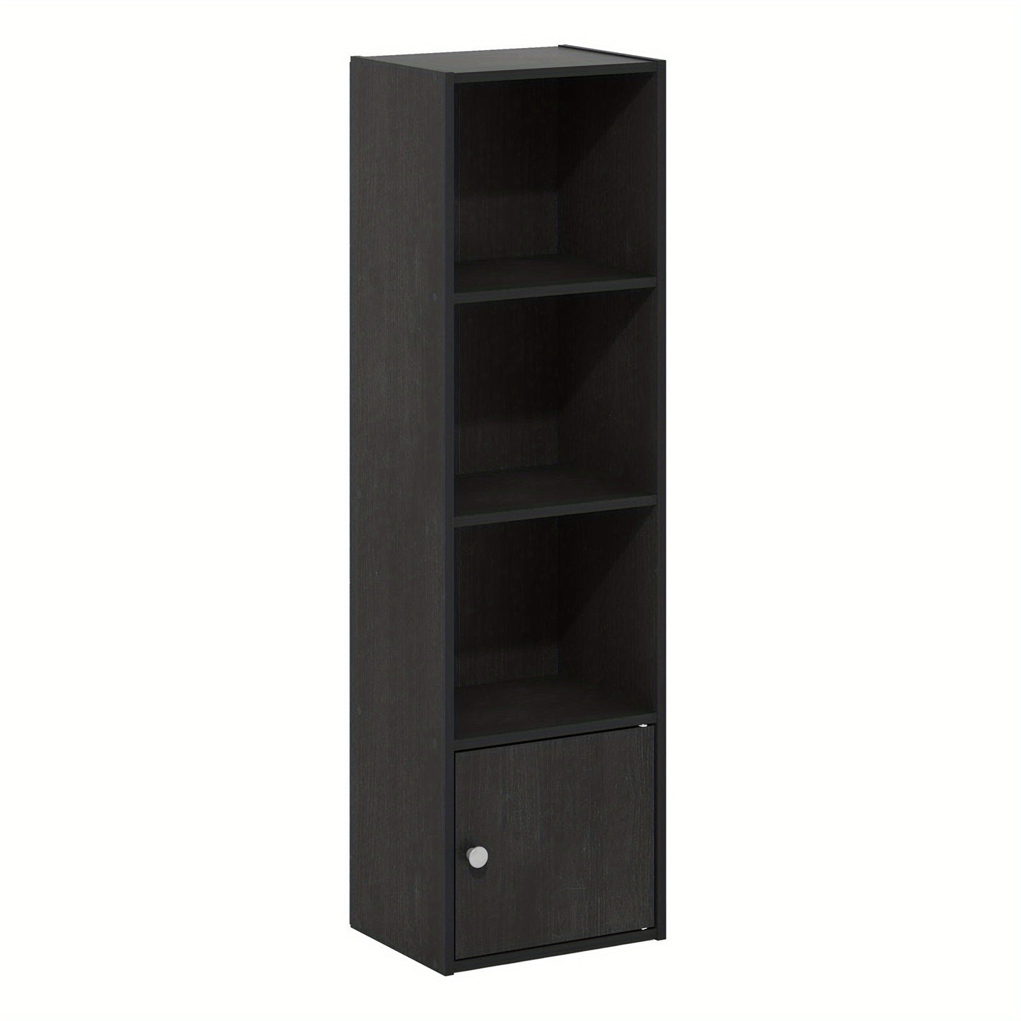 1 Door Shelf Bookcase with Modern Storage Cabinet, Space-Saving Home Organizer