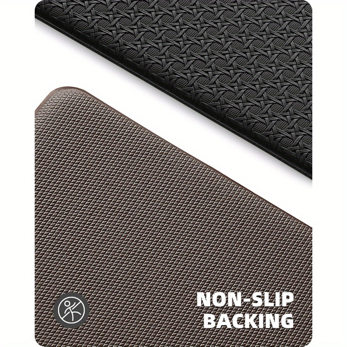 2pcs Kitchen Mat Non-Slip Kitchen Floor Mat.