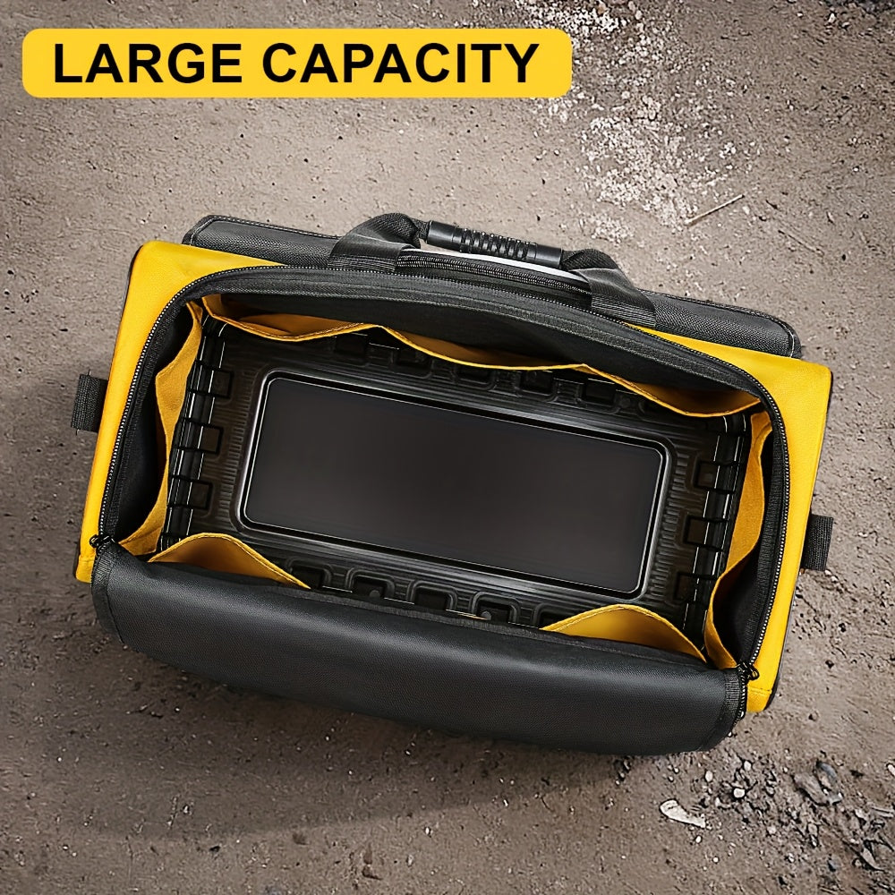 WinHunt Heavy Duty Tool Bag With Wide Mouth And Adjustable Shoulder Strap