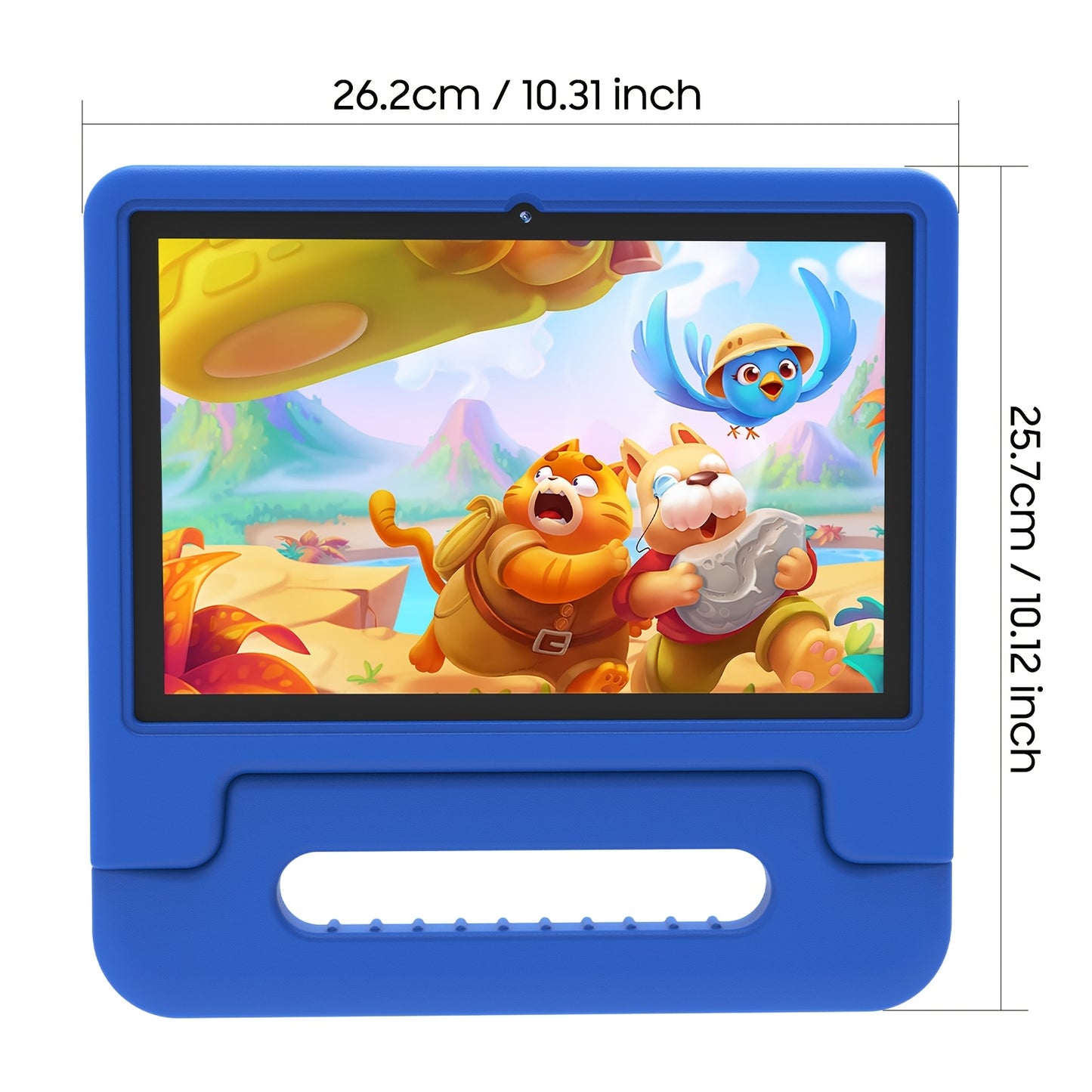 Android 13 Tablet, 10.1-inch Kids Tablet, 1280*800, 4GB(2GB+2GB Expandable) ROM, 32GB RAM, WiFi, 5000mAh, Dual Camera, Parental Controls, Preloaded Apps, Games, Learning Education Tablet with Case, Tablet PC, Eye-Protection,
