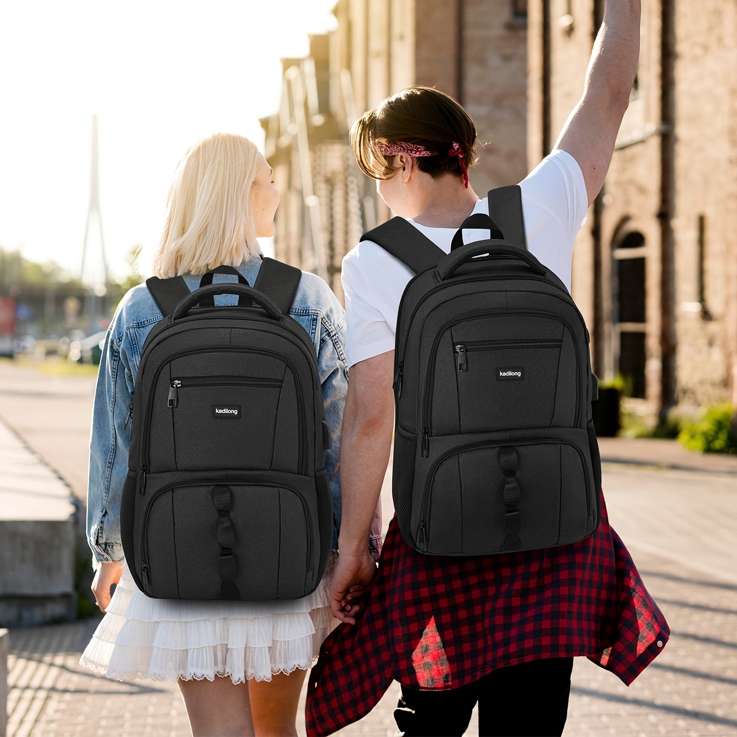 [Anti Theft Backpack] Anti Theft Laptop Backpack | For Men Women, College School Bookbags Computer Bag Gift For Teenage Boys Girls, Business Travel Back Pack With USB Charging Port Fits 15.6 Inch Notebook