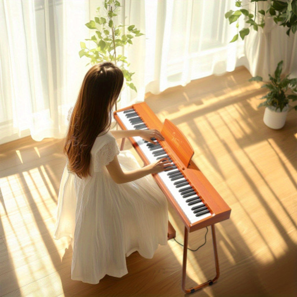 Glarry Digital Piano 88 Keys Keyboard With U Shape Stand