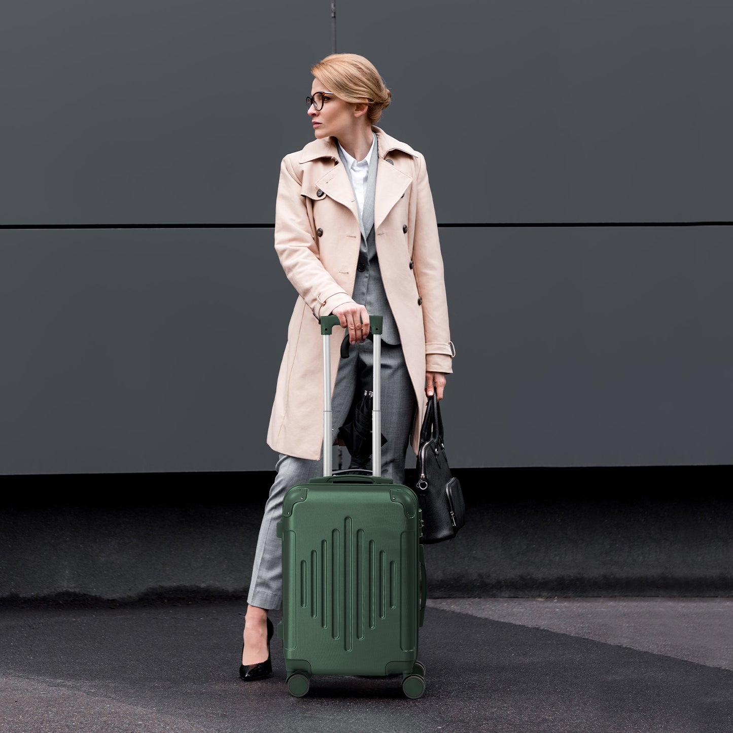 [20-28" ABS Luggage] Airline Approved Lightweight 20/24/28 Inch Carry-On Luggage | ABS Hardshell, TSA Lock & Silent Spinner Wheels