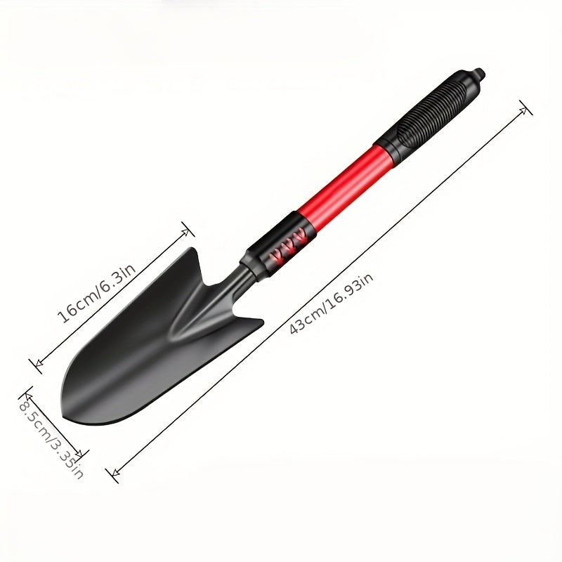 4Pcs Gardening Tool Set Shovel And Five Tine Rake For Succulent Soil Loosening