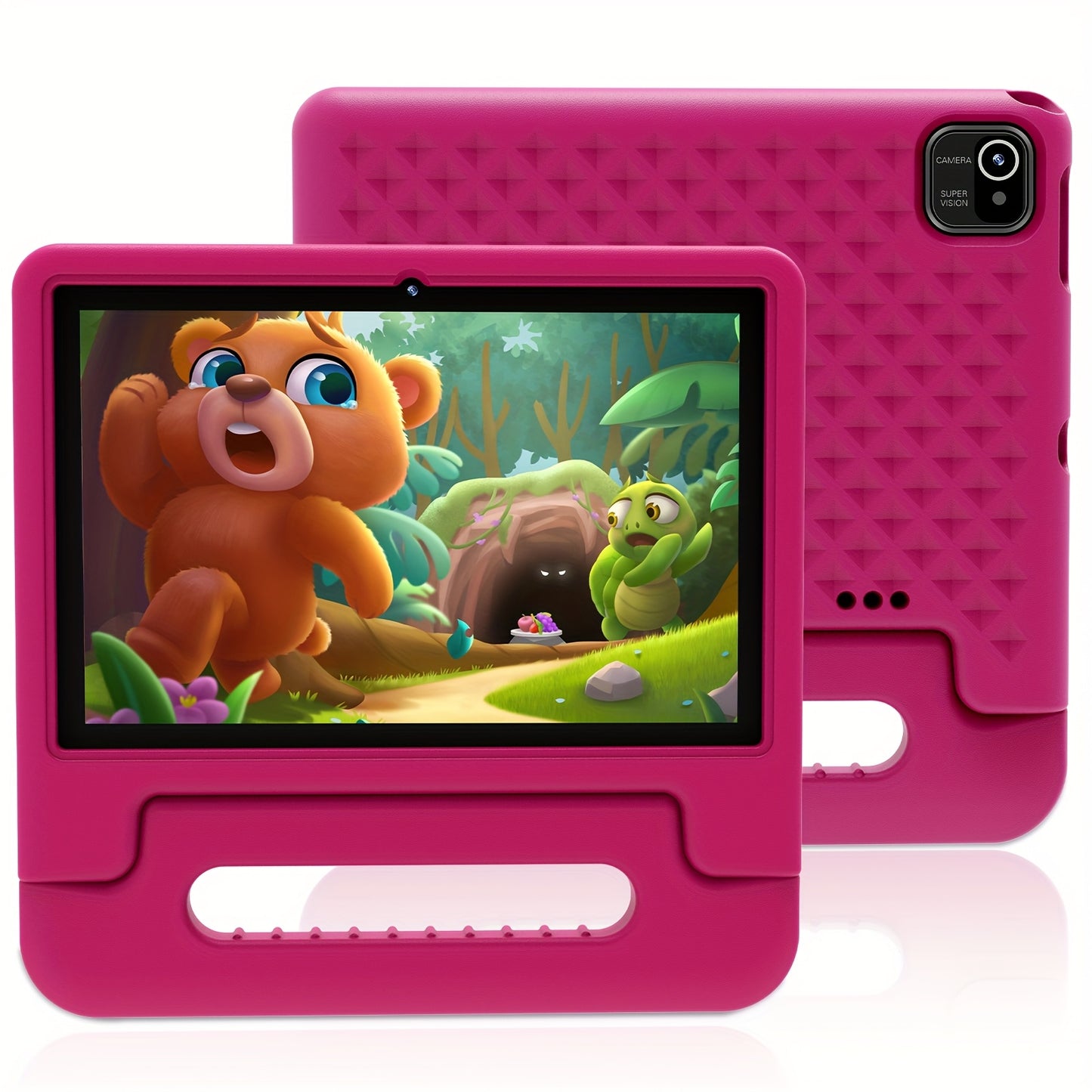 Android 13 Tablet, 10.1-inch Kids Tablet, 1280*800, 4GB(2GB+2GB Expandable) ROM, 32GB RAM, WiFi, 5000mAh, Dual Camera, Parental Controls, Preloaded Apps, Games, Learning Education Tablet with Case, Tablet PC, Eye-Protection,