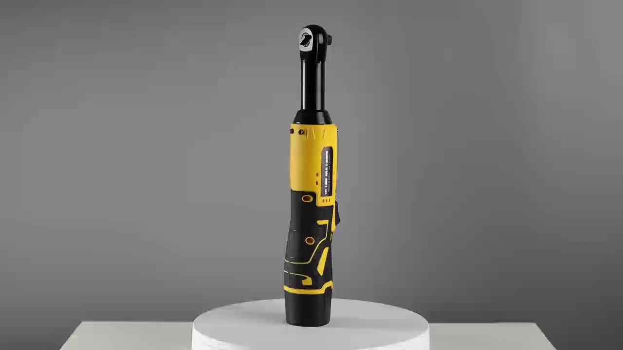 Rechargeable 12V 20V Cordless Ratchet Wrench Kit Variable Speed High Torque