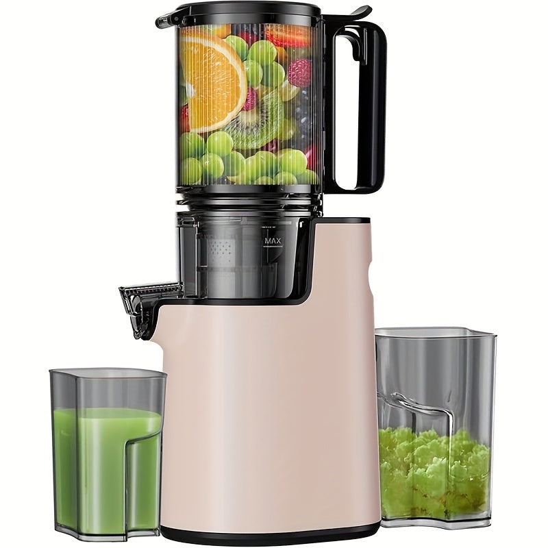 [350w Cold Press Juicer] 350w Cold Press Juicer Masticating Juicer | 4.7 Wide Feed Chute, High Juice Yield, Easy To Clean | Ideal For Whole Fruits And Vegetables, A Must-Have For Your Kitchen, Perfect Gift Idea