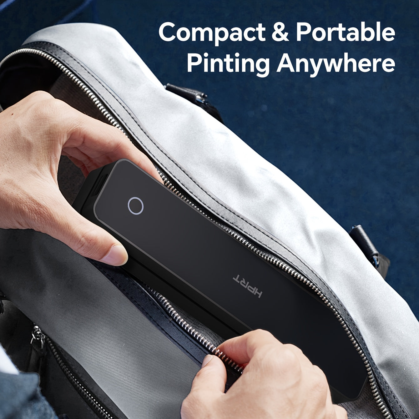 HPRT MT610 Portable Inkless Mobile Printer, Compact Office Thermal Wireless Printing for Smartphones & Laptops, 203DPI High Resolution with 8.5x11 Letter and A4 Paper Support – Ideal for Travel/Business Trips