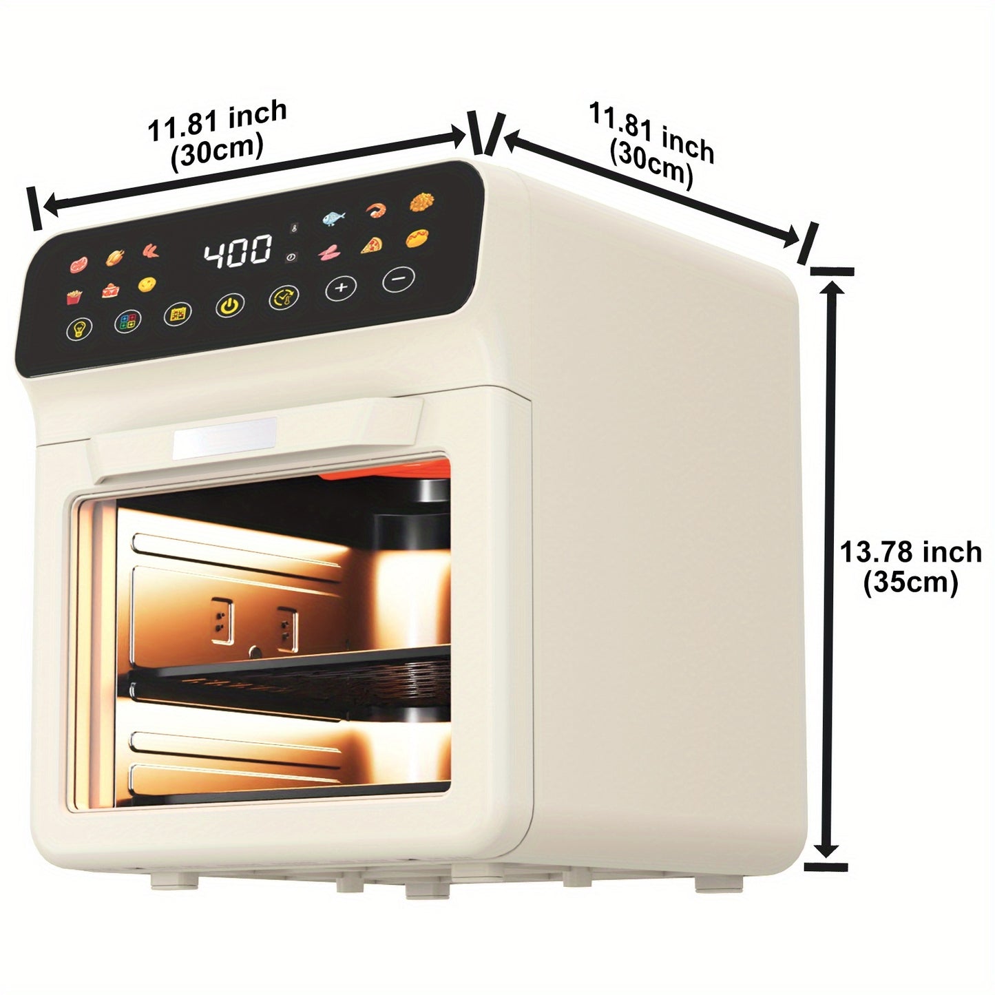 Smart Air Fryer Oven 12 Quart 12in1 With Presets And Light