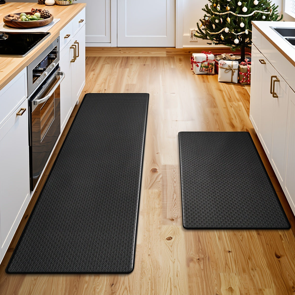 2pcs Kitchen Mat Non-Slip Kitchen Floor Mat.