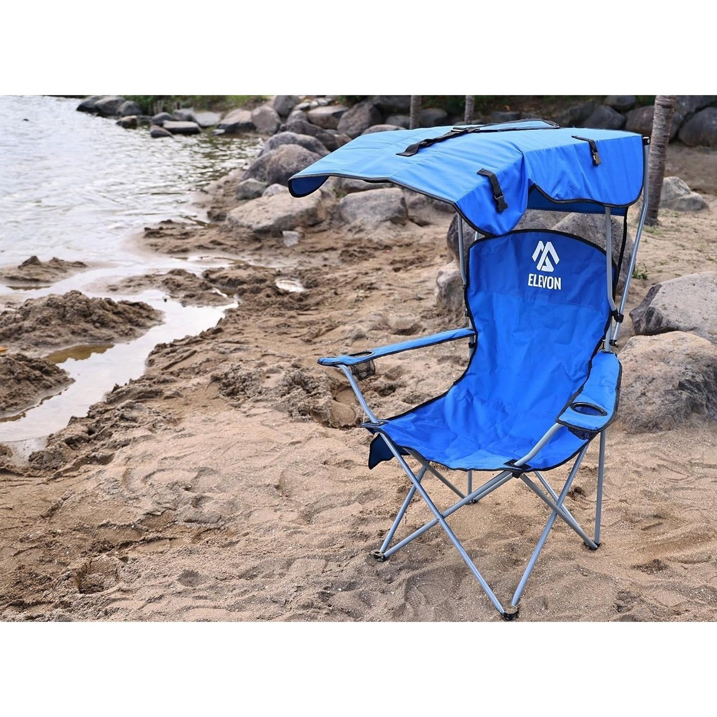 BalanceFrom Canopy Chair Folding Camping Recliner Support with Carrying Bag