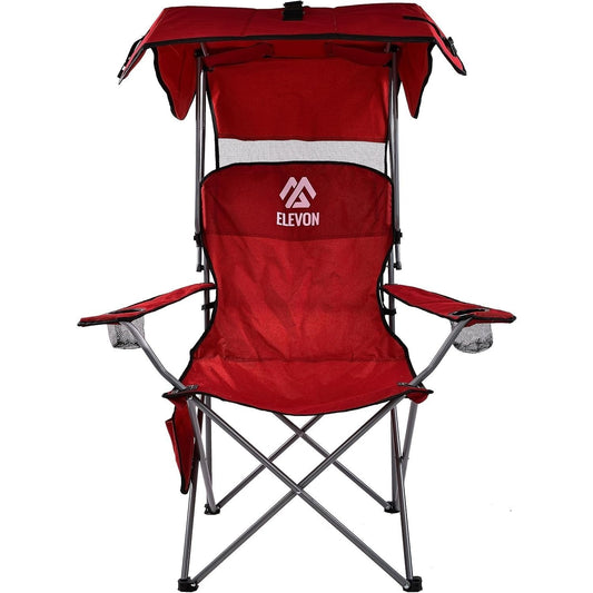 BalanceFrom Canopy Chair Folding Camping Recliner Support with Carrying Bag