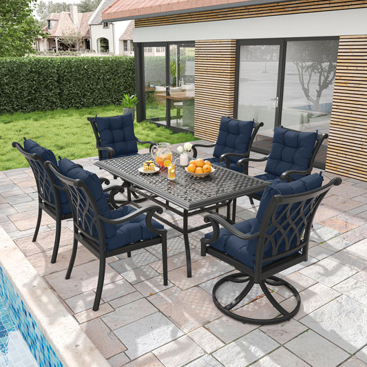 Set of 4 Outdoor Swing Cushions 22.5x22.5 Inches Waterproof All Season