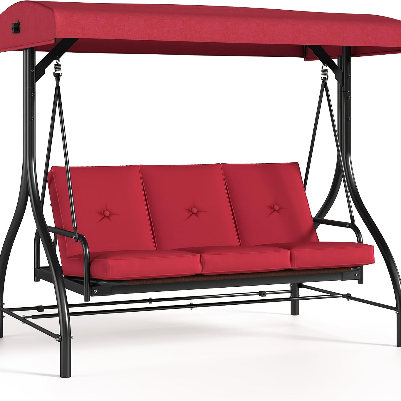 Three Person Outdoor Glider Swing Hammock With Canopy