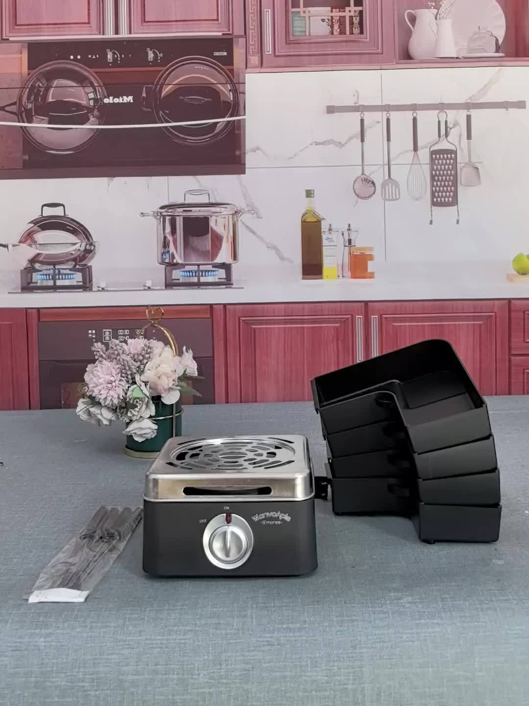 WANVOAPLS Electric Smores Maker Indoor Flameless Roaster