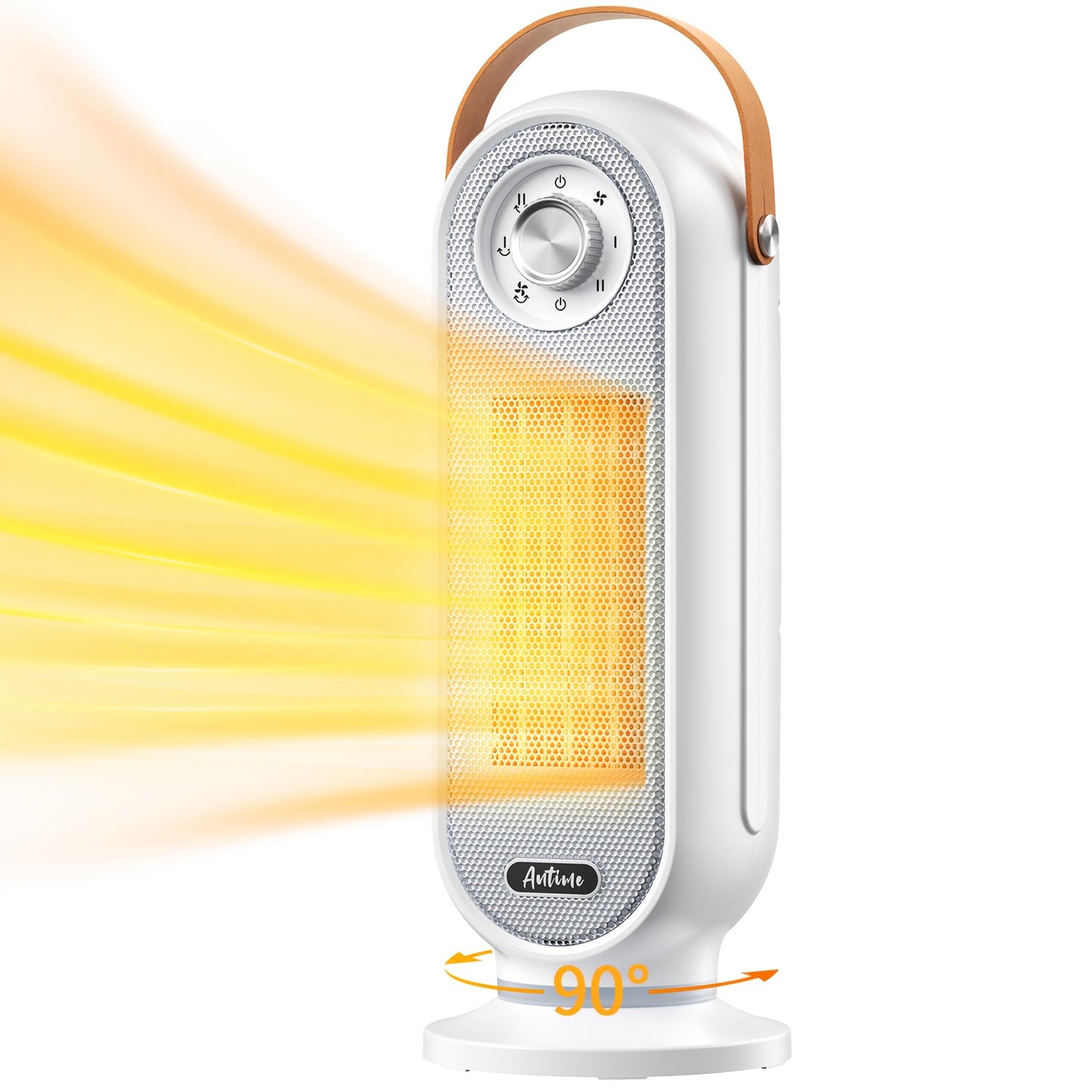 1500W Portable Space Heater with Remote Control Digital Display and Touch Button