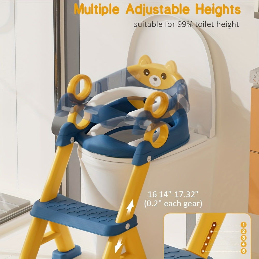 2 in 1 Potty Training Toilet With Steps And Handrails