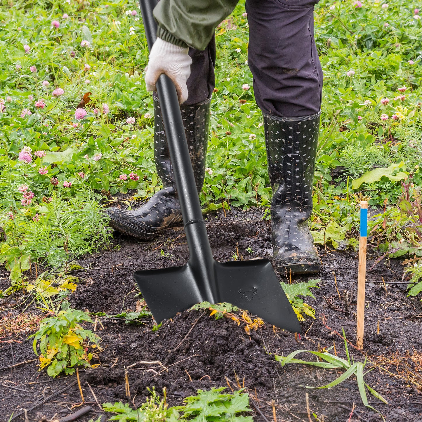 Extra Long 41 Inch Manganese Steel Gardening Shovel Large D Handle Heavy Duty