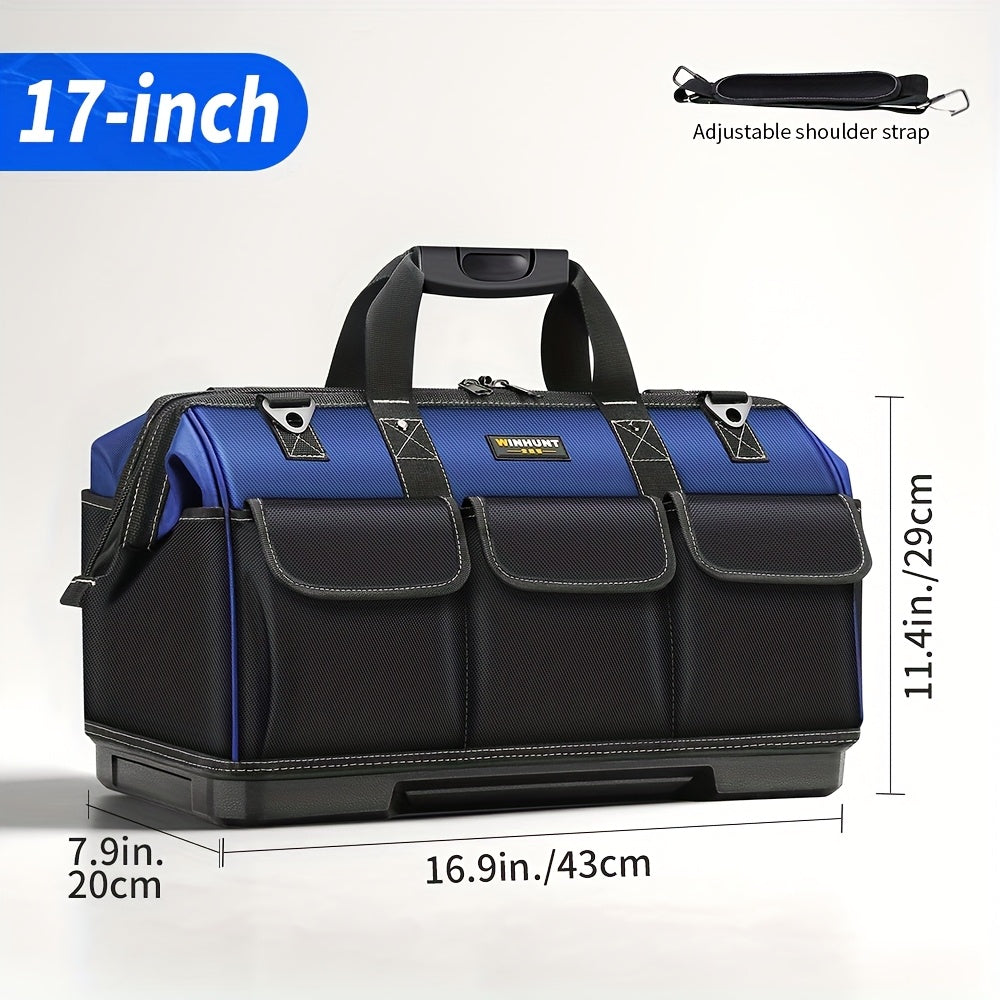WINHUNT 15 17 19 Inch Heavy Duty Tool Bag Large Capacity 3 Layer Organizer