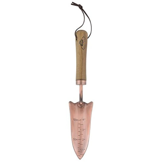 Copper Plated Heavy Duty Garden Shovel With Long Handle And Measurement Markings